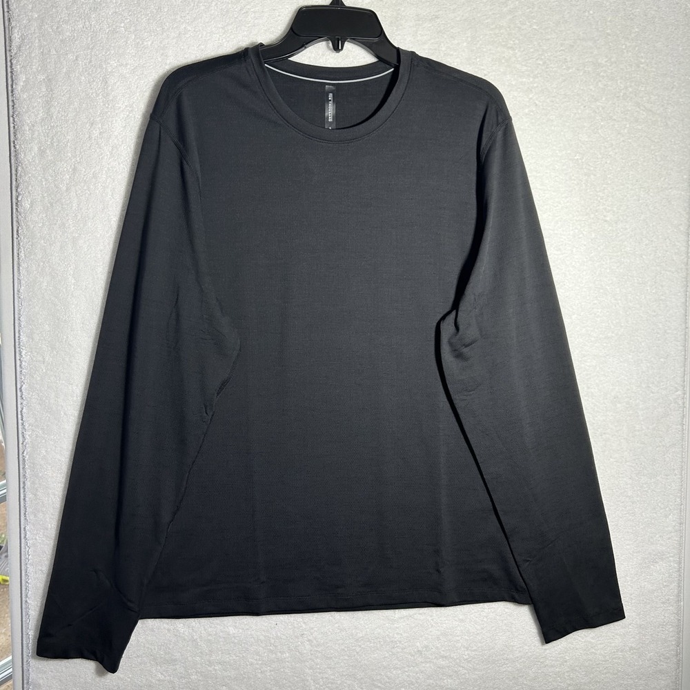 Ten Thousand Mens Size L Black Long Sleeve Interval Athletic Shirt